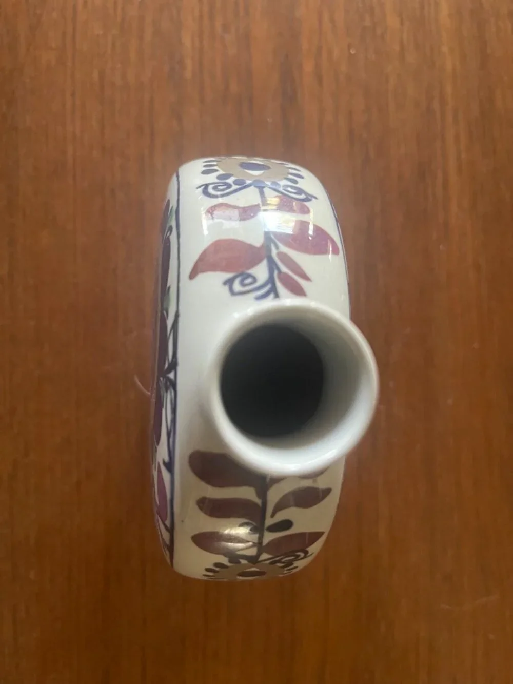 Mid Century Royal Copenhagen Denmark Fajance Sunflower Moon Bud Vase